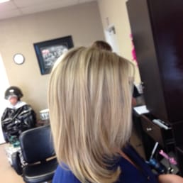 I walked in with full dishwater blond hair. I told Rachelle what I wanted and she did way better than I even planned! I love it!