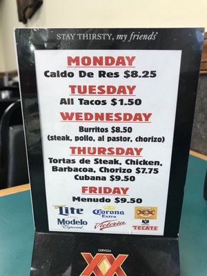 Menu photo 8 Amigo Taqueria Kannapolis, NC