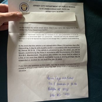 Fox Chrysler Dodge Jeep Ram - Letter from impound for a car that they took as a trade.. - Car Dealers Near Me - Auburn, New York Fox Chrysler Dodge Jeep Ram - Letter from impound for a car that they took as a trade.. - Car Dealers Near Me - Auburn, New York