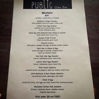 Menu photo 8 Public Wine Bar Norwalk, CT Menu photo 8 Public Wine Bar Norwalk, CT
