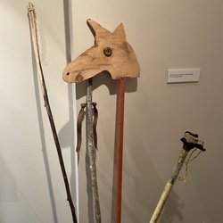 The Wittliff Collections - Stick horse toys for the children of ranch hands