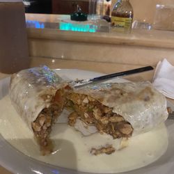 Ay Caray - Burrito dip is delicious and huge!