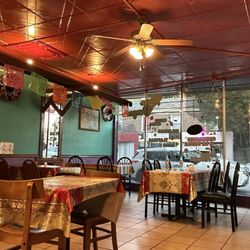 El Rincon Oaxaqueño - Inside -- full service dine-in. The front counter is for takeout orders