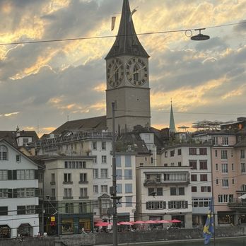 Kirche St. Peter - Sunset view of Kirche St. Peter - Religious Organizations Near Me - Zürich, ZH Kirche St. Peter - Sunset view of Kirche St. Peter - Religious Organizations Near Me - Zürich, ZH