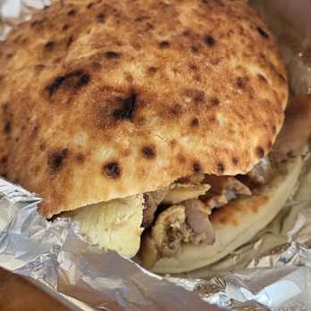 Mr Shawarma - Close up of chicken shawarma pita - Mediterranean Near Me - Virginia Beach, Virginia