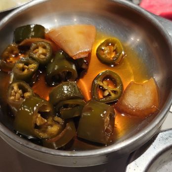 JOA Grill - Jalapeños and onions - Korean Near Me - Dallas, Texas