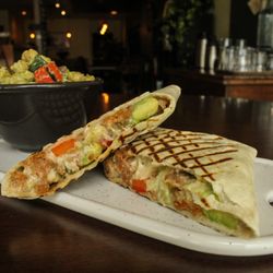 Pressed For Time Paninis - Chick Pea Salad, Panini of The Day (Guac Your Socks Off!)