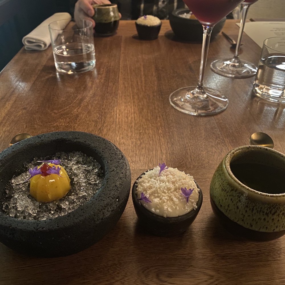 Sud 777 - Pineapple and chili powder, parsnip and macadamia nut, chileatole - Mexican Near Me - Ciudad de Mexico, DIF Sud 777 - Pineapple and chili powder, parsnip and macadamia nut, chileatole - Mexican Near Me - Ciudad de Mexico, DIF