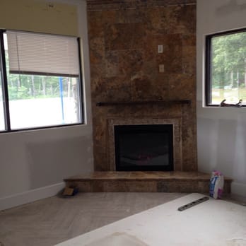 Nova Tile & Stone - New tumbled marble fireplace - Building Supplies Near Me - New Egypt, New Jersey Nova Tile & Stone - New tumbled marble fireplace - Building Supplies Near Me - New Egypt, New Jersey
