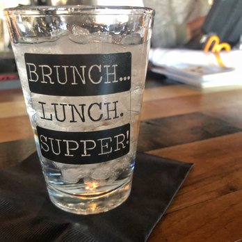 Lunch. Supper! - Great attention to detail, even loving the water glasses! - New American Near Me - Richmond, Virginia