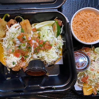 Senor Baja - Baja Style Fish Taco; Baja Style Shrimp Taco; Hardshell Potato Taco; Rice (small side) - Mexican Near Me - Rancho Cucamonga, California Senor Baja - Baja Style Fish Taco; Baja Style Shrimp Taco; Hardshell Potato Taco; Rice (small side) - Mexican Near Me - Rancho Cucamonga, California
