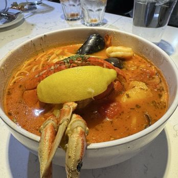 The Oyster Bar - Bouillabaisse , crab, lobster shrimp fish you name it. It is inside with the little pasta. - Bars Near Me - Stateline, Nevada