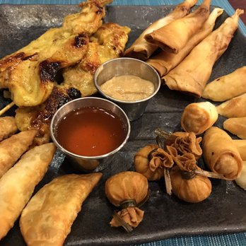 Thai One On - Thai Boat - combination appetizers platter - Thai Near Me - Carlsbad, California