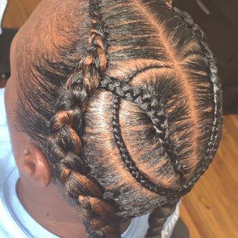 DD’s Designs - 2 French braid w/design - Hair Stylists Near Me DD’s Designs - 2 French braid w/design - Hair Stylists Near Me