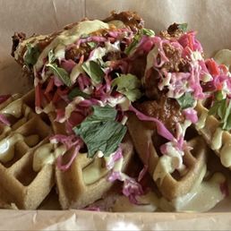 Chicken and waffles