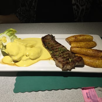 Lima Limon - Churrasco con papas a la huancaína y platano maduro, excellent food - Peruvian Near Me - Las Vegas, Nevada