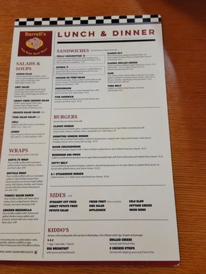 Menu photo 4 Darrell's Dog Gone Good Diner Silver Springs, FL