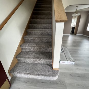 Renov8 NW - a view of a staircase leading to a second floor - Flooring Near Me Renov8 NW - a view of a staircase leading to a second floor - Flooring Near Me