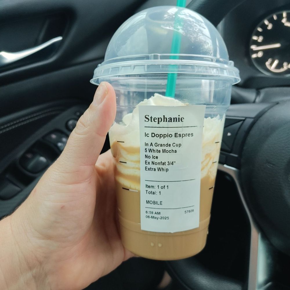 The iced espresso I ordered and what I actually got. The iced espresso I ordered and what I actually got.