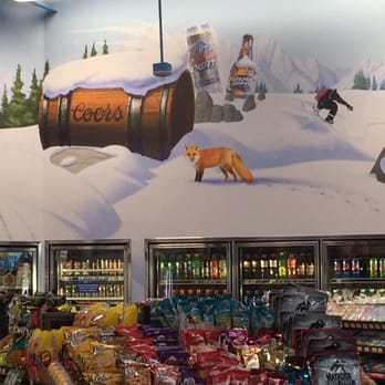 Maverik Adventure's First Stop - a large mural of a mountain scene - Convenience Stores Near Me - Lehi, Utah Maverik Adventure's First Stop - a large mural of a mountain scene - Convenience Stores Near Me - Lehi, Utah