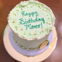 VTasteCakes Vegan Bakeshop - St. Patty's Day Birthday . Green velvet cake!