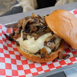 Fanoosh - Burgers & Biryani  - Mushroom Swiss Burger