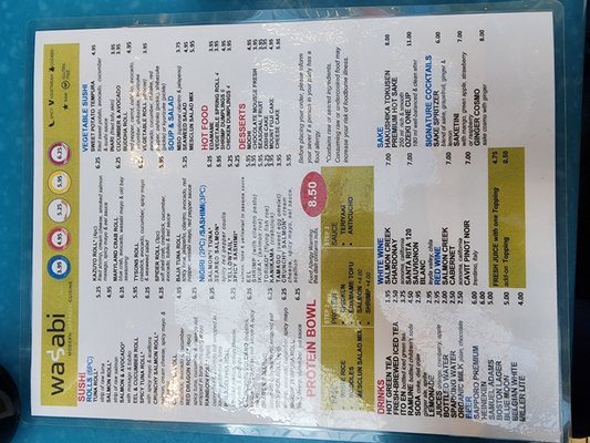 Menu photo 8 Wasabi Tysons Corner, VA Menu photo 8 Wasabi Tysons Corner, VA