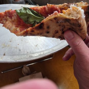 June's Pizza - A large slice that can stay stiff and take a folding like a man. - Pizza Near Me - Oakland, California June's Pizza - A large slice that can stay stiff and take a folding like a man. - Pizza Near Me - Oakland, California