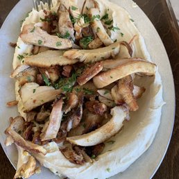 Shawarma Chicken on Hummus Shawarma Chicken on Hummus