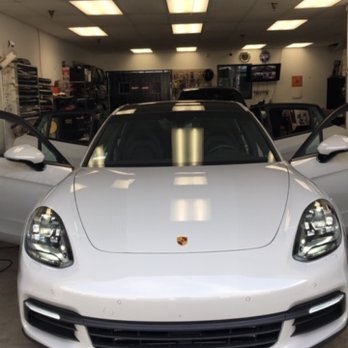 Tint Works Plus - Our technicians are skilled to handle all the intricacies that come with tinting a Porsche Panamera - Car Stereo Installation Near Me - Walnut, California Tint Works Plus - Our technicians are skilled to handle all the intricacies that come with tinting a Porsche Panamera - Car Stereo Installation Near Me - Walnut, California