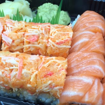 ABIS Japanese Restaurant - Dive In.......... Phoenix Roll(Crunchy Spicy Crab On Top Of Shrimp Tempura), Tiger Roll (Salmon Over Spicy Tuna) - Japanese Near Me - Greenwich, Connecticut