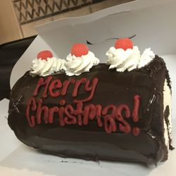 Baskin Robbins - Christmas Fudge Roll Cake