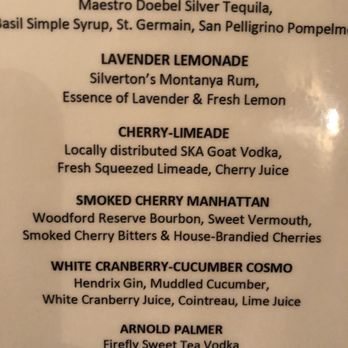 636 Main Ave - Cocktail menu. Smoked cherry Manhattan is delish. - New American Near Me - Durango, Colorado 636 Main Ave - Cocktail menu. Smoked cherry Manhattan is delish. - New American Near Me - Durango, Colorado