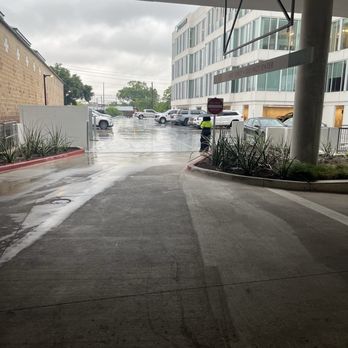SusieCakes  - This is the path you drive up from 5th St to get under the covered parking area - Bakeries Near Me - Austin, Texas