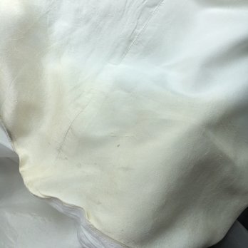 Premier Cleaners & Alterations - My "white" wedding dress after being cleaned by Premier Cleaners. - Sewing & Alterations Near Me - Escondido, California Premier Cleaners & Alterations - My "white" wedding dress after being cleaned by Premier Cleaners. - Sewing & Alterations Near Me - Escondido, California