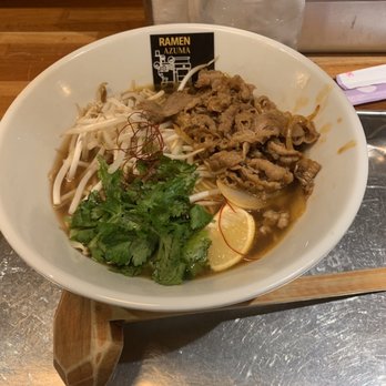 Ramen Azuma - Beef ramen - one of their special. - Ramen Near Me - Englewood, New Jersey