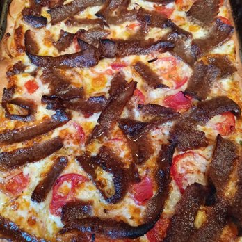 Nicky's Red Hots - Bought Gyros meat and made a pizza! It was unbelievable!! - Greek Near Me - Naperville, Illinois Nicky's Red Hots - Bought Gyros meat and made a pizza! It was unbelievable!! - Greek Near Me - Naperville, Illinois