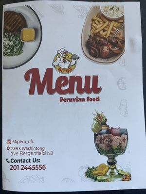 Menu photo 1 Mi Peru Bergenfield, NJ