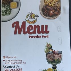 Mi Peru - Menu