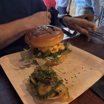 The Highlands Tavern - Jalapeño Popper Burger and Spicy Cucumber Side - Desserts Near Me - Highlands, North Carolina The Highlands Tavern - Jalapeño Popper Burger and Spicy Cucumber Side - Desserts Near Me - Highlands, North Carolina