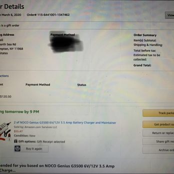 Joe's Garage - Unauthorized order on my Amazon Prime account. - Auto Repair Near Me - Southampton, New York