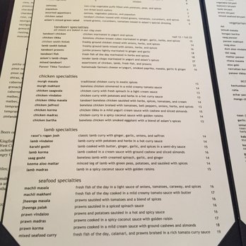 Aslam's Rasoi - Menu - 1 of 2 - Indian Near Me - San Francisco, California Aslam's Rasoi - Menu - 1 of 2 - Indian Near Me - San Francisco, California