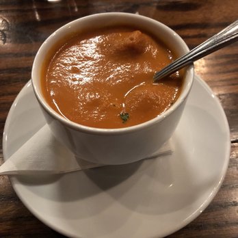 The Tavern - Tomato basil soup is excellent on a cold night! - American Near Me - Tulsa, Oklahoma
