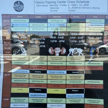 Osorio Training Center - Schedule posted as of 8/8/25 - Boxing Near Me - Hayward, California Osorio Training Center - Schedule posted as of 8/8/25 - Boxing Near Me - Hayward, California