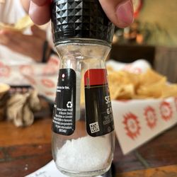 Edley's Bar-B-Que - Almost empty salt shaker lol