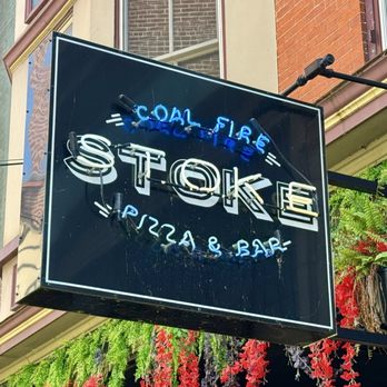 Stoke Coal Fire Pizza & Bar - Sign and logo - Pizza Near Me - Easton, Pennsylvania