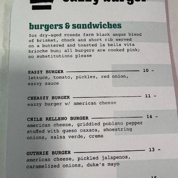 Eazzy Burger - Menu - Burgers Near Me - Richmond, Virginia Eazzy Burger - Menu - Burgers Near Me - Richmond, Virginia