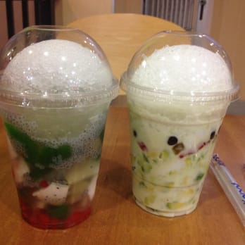 Aroma Coffee and Snacks - D2 and S2!!! aroma young coconut mixed fruit and smashed avocado!!! yumm!! - Desserts Near Me - Milpitas, California