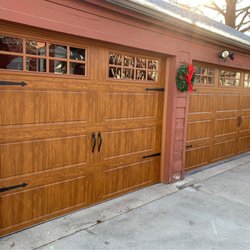 Southeast Iowa Garage Door Specialists - Clopay Gallery Series in medium oak ultra-grain finish.