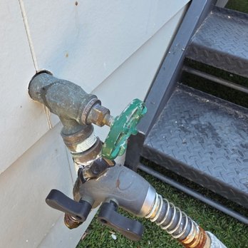 The Filtered Plumber - Hose bib leak (before) - Plumbing Near Me The Filtered Plumber - Hose bib leak (before) - Plumbing Near Me